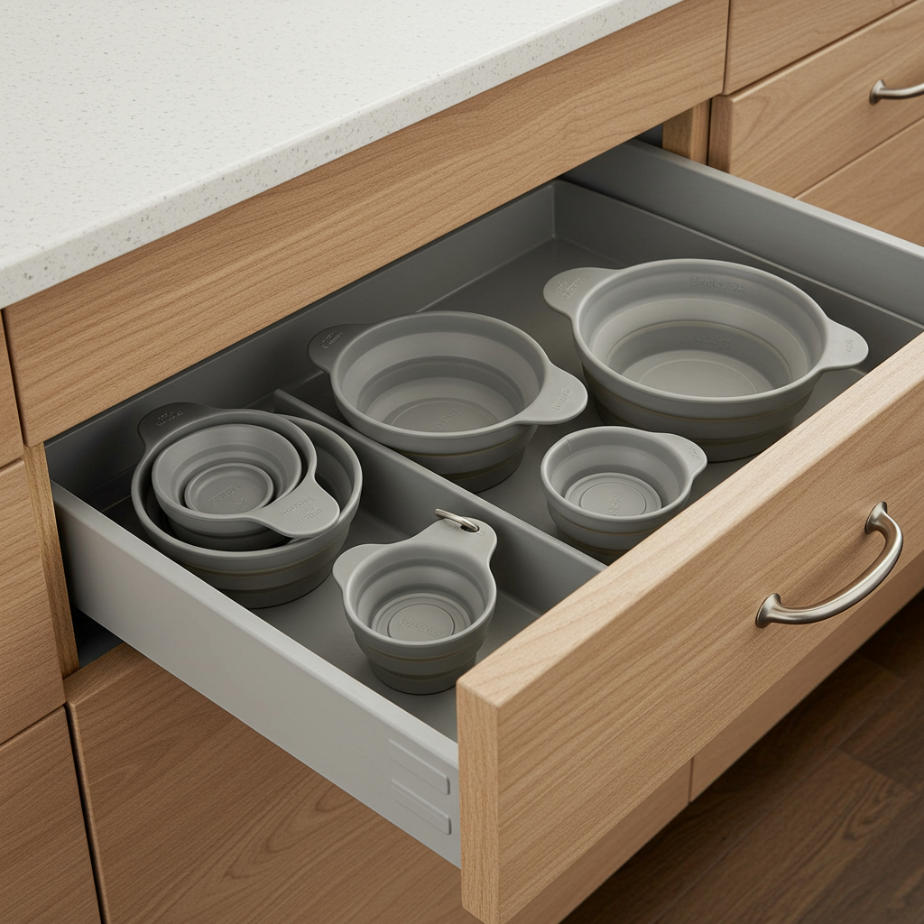 Step 3: Upgrade Storage with the Collapsible Measuring Cups Set