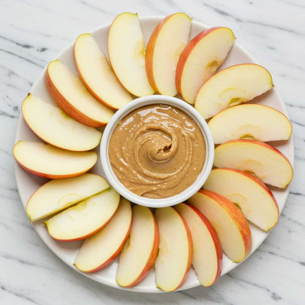2. Apple Slices with Almond Butter
