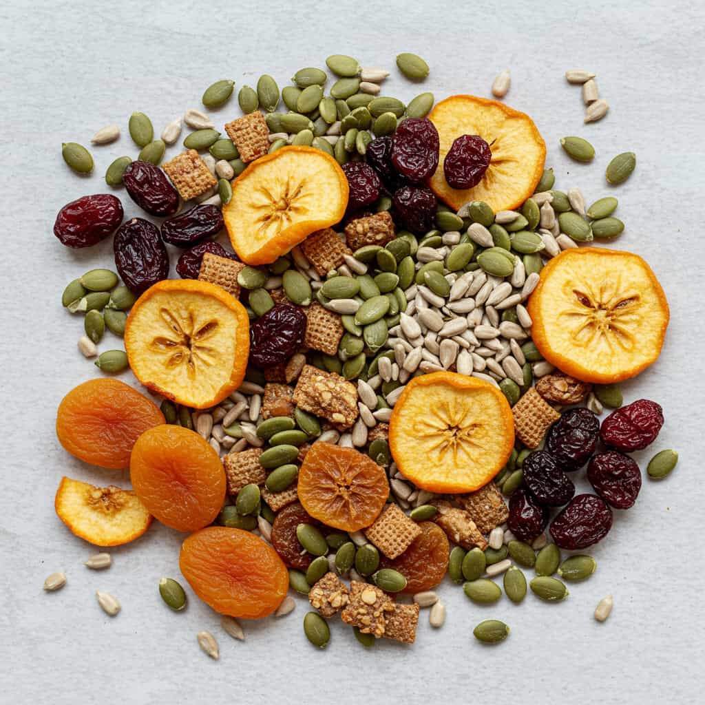 13. Trail Mix with Dried Fruit and Seeds