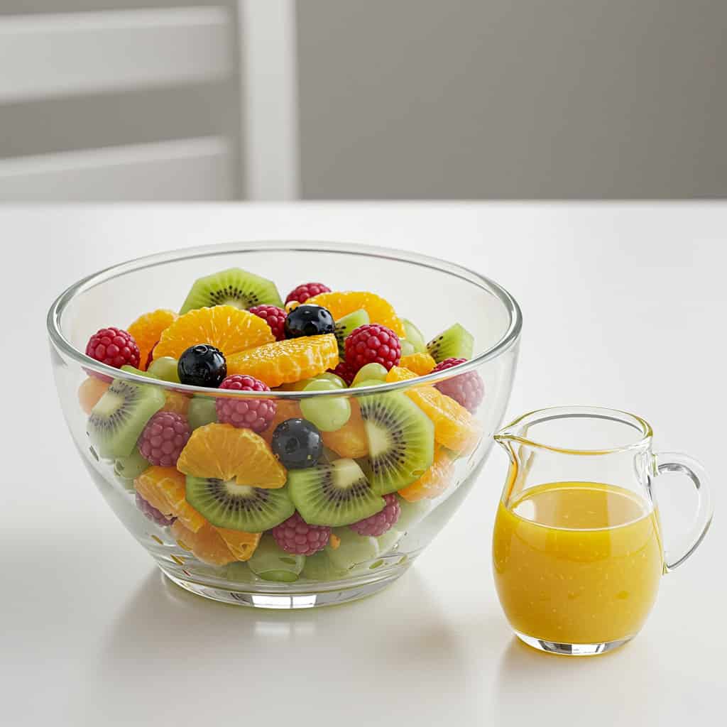 21. Fruit Salad with Citrus Dressing