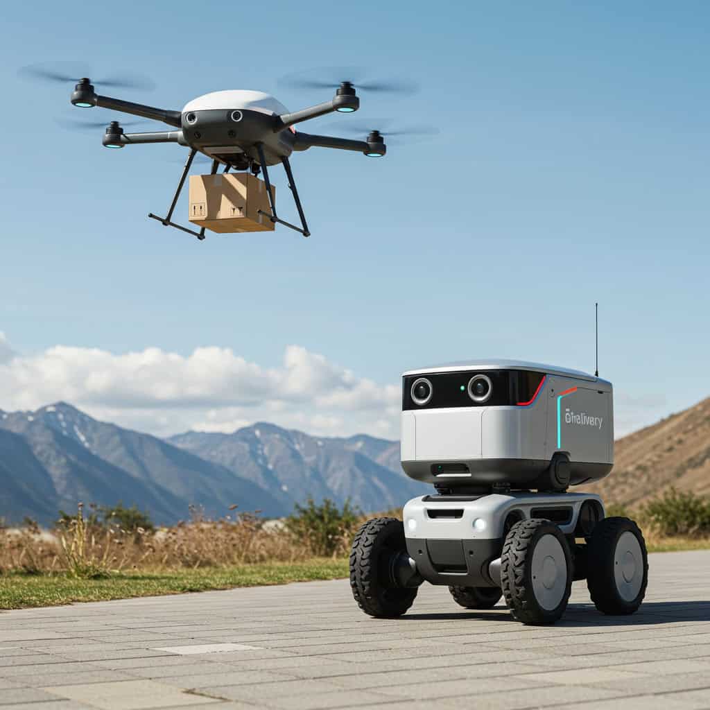 6. Delivery Drones and Robots