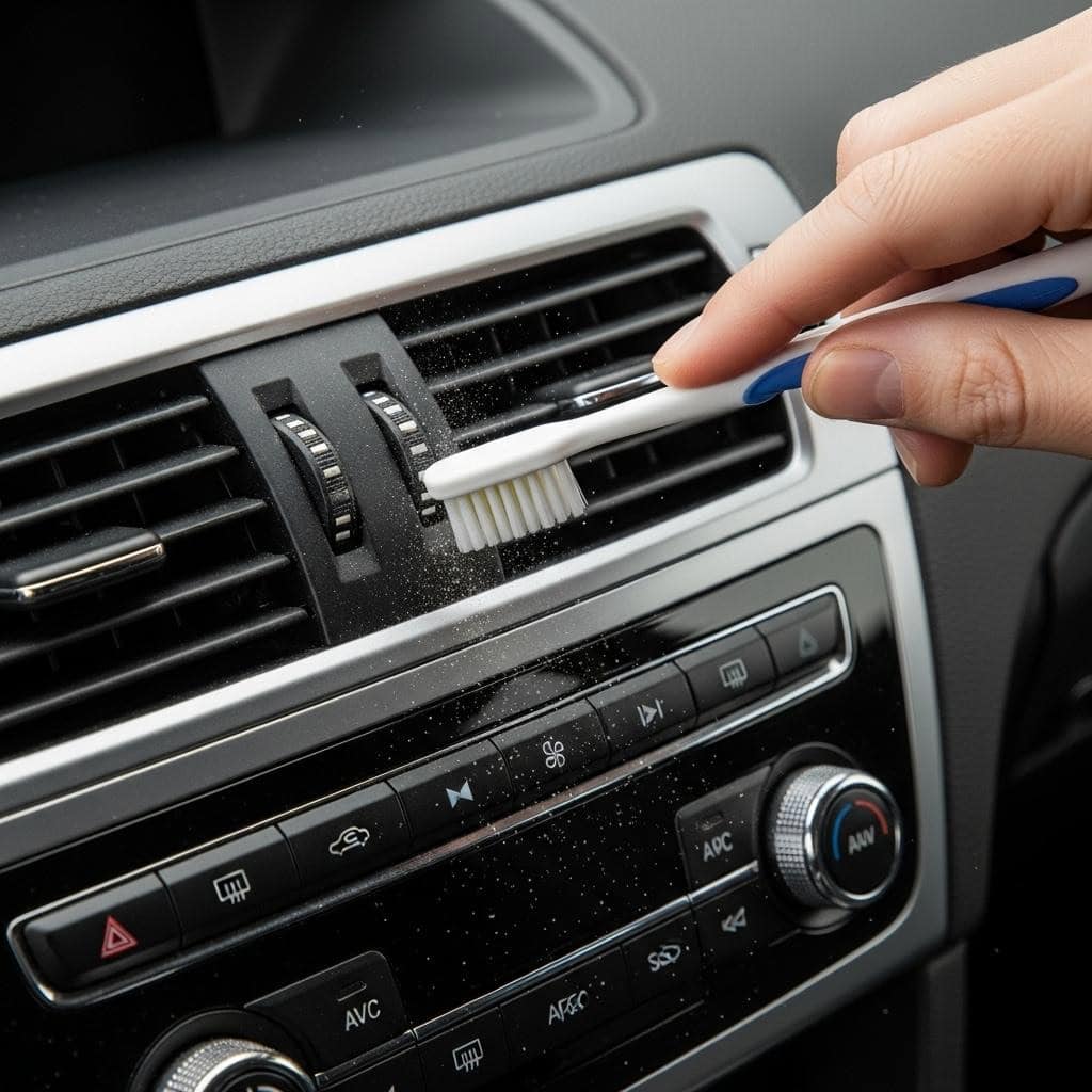 1. Use a Toothbrush for Interior Detailing