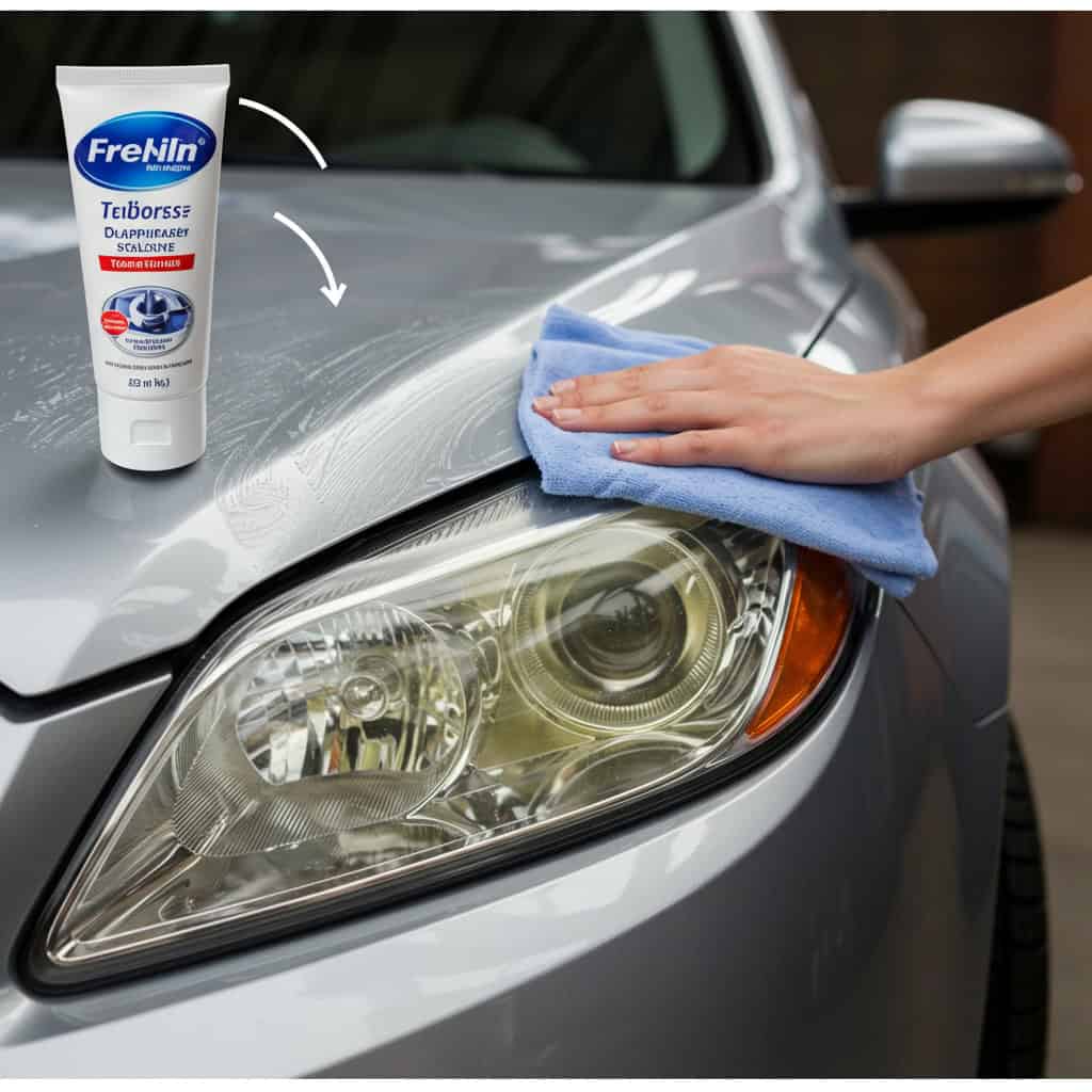 4. Toothpaste to Brighten Headlights