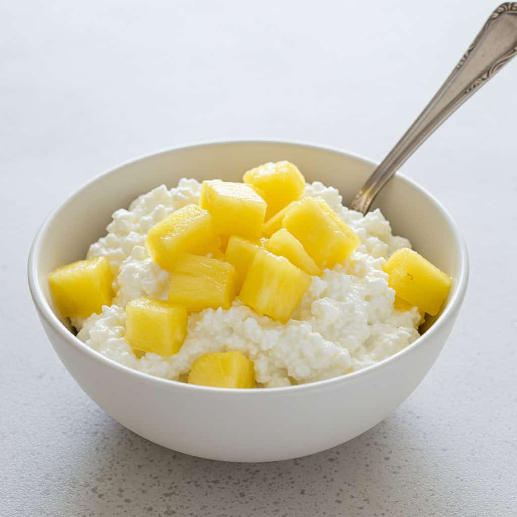 6. Cottage Cheese and Pineapple
