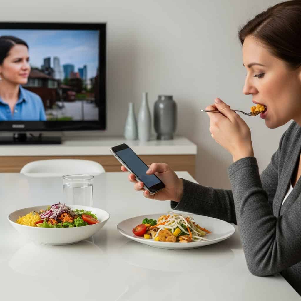 10. Multitasking During Meals